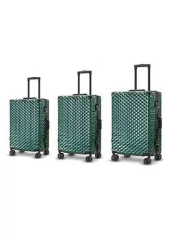 چمدان و ساک مسافرتی ست چمدان Trolley Luggage 3 Pieces Set Aluminum Frame Hard Side Bag 360 Degree Spinner Wheels Trolley Luggage Set with TSA Lock ( 20