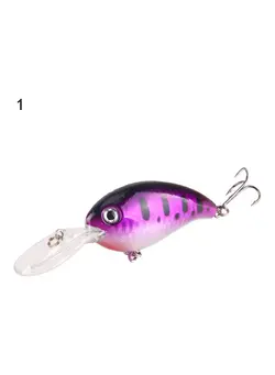 ماهیگیری طعمه و قلاب 1Pc Crank 3D Eyes Fishing Lure Hard Bait Bass Crankbait Sharp Fish Hook Tackle 20 x 10 x 20cm 