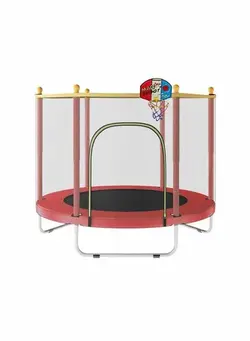 بازی‌های فضای باز و تجهیزات پارک ترامپولین Children's Indoor And Outdoor 5.5FT Jumping Trampoline Kindergarten 