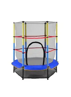 بازی‌های فضای باز و تجهیزات پارک ترامپولین 5.5FT Jumping Trampoline Waterproof Breathable Full Enclosed Portable 