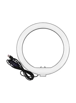 نورپردازی و استودیو سایر LED Ring Light With Clip-On Stand White 
