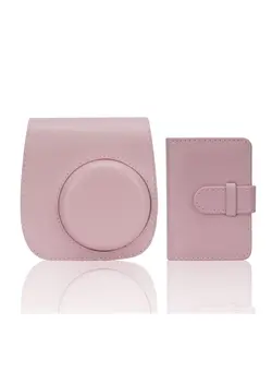 لوازم جانبی فیلم‌برداری و عکاسی سایر Instant Camera Case Compatible with for Fujifilm Instax Mini 11 9 8 8+ PU Leather Bag with Pocket and Adjustable Shoulder Strap Photo Album 