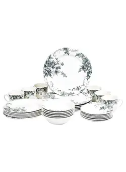 ظروف و لوازم سرو غذا ست ظروف غذاخوری Claytan Gorgs Gry Dinner Set 24 pcs 