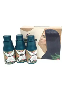 مراقبت پوست سر صاف‌کننده مو 3-Piece Brazilian Garden Straightening Treatment Set 3x100ml 