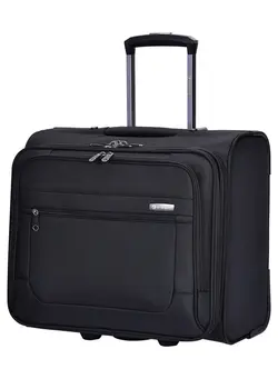 چمدان و ساک مسافرتی چمدان تک Pilot Case Trolley 4 360 degree Spinner Wheel Water Repellent Rolling Suitcase for Unisex S0360 Black 