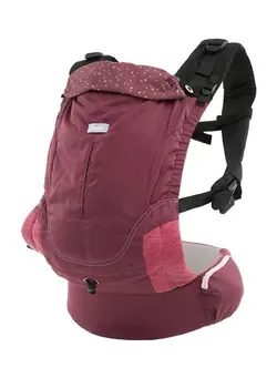 لوازم حمل آغوش Myamaki Fit Baby Carrier (With Protective Hood) 0-15Kg, Burgundy Powder 