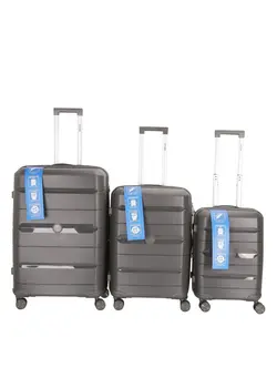 چمدان و ساک مسافرتی ست چمدان 3 Pieces PP Hardside 360 Degree Spinner Wheels Trolley Luggage Set with TSA Lock 21/25/30 Inch 