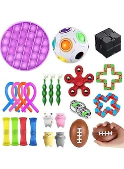 گجت، فیجت و سرگرمی اسپینر 24-Piece Sensory Squeeze Fidget Toys Set 