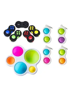 گجت، فیجت و سرگرمی پاپ ایت Push Bubble Sensory Fidget Toy Set 