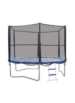 بازی‌های فضای باز و تجهیزات پارک ترامپولین Trampoline With Ladder 8feet 