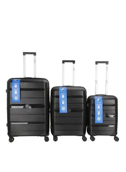 چمدان و ساک مسافرتی ست چمدان Trolley Luggage 3 Pieces Set PP Hard Side Bag 360 Degree Spinner Wheels Trolley Luggage Set with TSA Lock 
