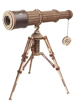 Telescope 3D Puzzles DIY Wooden Craft Kit for Toddler Birthday Gift Model Monocular detailed and impressively designed to Build Decent Science Model Kits Adults Teens 
