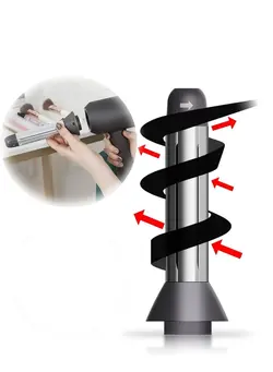 لوازم و مواد فرم‌دهی مو سشوار Suitable for Dyson Supersonic Hair Dryer Curlers with Effect self Curling Compatible for Dyson Hair Dryer HD01 HD02 HD03 HD04 HD08 Models Suitable for self Curling Left Handed 