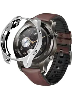 لوازم جانبی ساعت بند For Huawei Watch 2 Pro Plating TPU Half Package Protective Shell Silver 