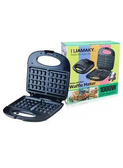 تجهیزات پخت و پز وافل ساز Jamaky Waffle Maker With Non-Stick Coating Plate & Automatic Temperature Control 1000W -JMK2002 