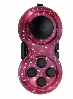 گجت، فیجت و سرگرمی اسپینر Fidget Pad Sensory Fidgets Controller Anxiety Relieve Made of High Quality ABS Plastic for Kids and Adults (Starry Sky Purple) 