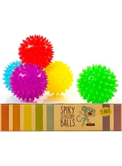 گجت، فیجت و سرگرمی اسپینر [5 Pack] Spiky Sensory Balls Squeezy And Bouncy Fidget Toys Sensory Toys No Bpa Phthalates Latex School And Special Education Supply 