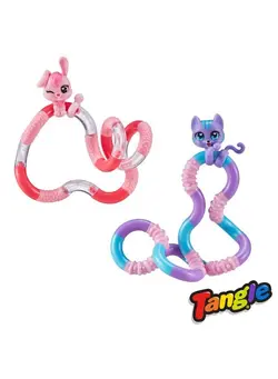گجت، فیجت و سرگرمی اسپینر Tangle Jr. Pets 2Pack Kitty And Bunny Tangle Fidget Pets Fidget Toys Fidget Toy Gift Fidgets For School Cute Fidgets For Girls Kitty Character Fidget And Bunny Character Fidget 