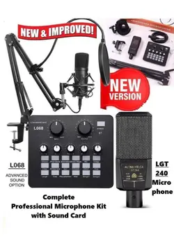 میکروفون سایر Singing live sound card with L068 kit 