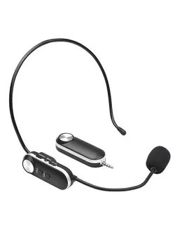 میکروفون سایر Uhf Headset Wireless Microphone Professional Wireless Mic Set 6.35Mm Receiver For Speaker Voice Amplifier For Teaching Training Tour Guide Teacher Conference Hosting Music Lovers Playing Ktv Scenes 