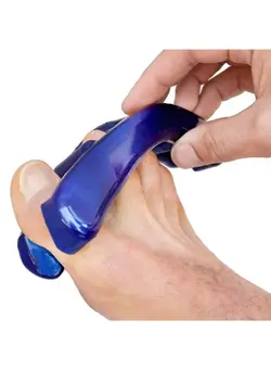 ابرو و چشم سایر Original Yoga Toes for Men: Gel Toe Separators and Toe Stretchers in Metallic Blue. Stop Foot Pain and Boost Athletic Performance! Men's (Small) 