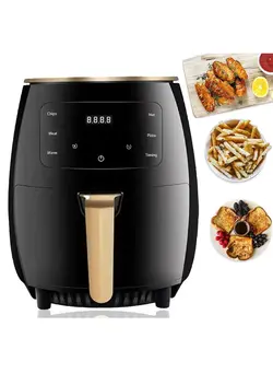 سرخ‌کن سرخ‌کن بدون روغن Crazy Deals Multifunction Digital 6liter air fryer XL AerOfry, Black 