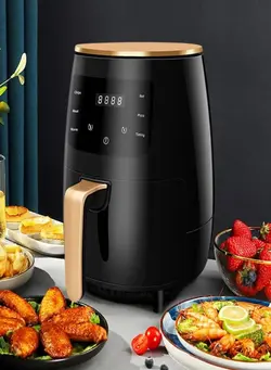 سرخ‌کن سرخ‌کن بدون روغن Smart Air Fryer Electric Oil Less Cooker With LCD Screen Operation Panel Home 6L Large Capacity Timing Temperature Fryer 