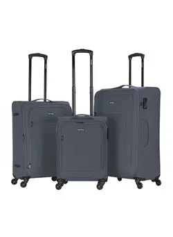 چمدان و ساک مسافرتی ست چمدان Set of 3 Light Weight Polyester Jacqard Trolley Luggage With Number Lock 20,24,28 Inches 