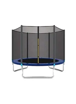 بازی‌های فضای باز و تجهیزات پارک ترامپولین 6ft Children Trampoline With Safety Net 183X183X200cm 