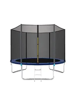 بازی‌های فضای باز و تجهیزات پارک ترامپولین 8FT Trampolines With Safety Net And Ladder 244X244X210cm 