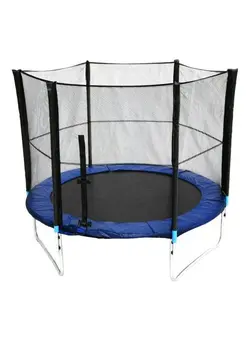 بازی‌های فضای باز و تجهیزات پارک ترامپولین Trampoline With Safety Net 10feet 