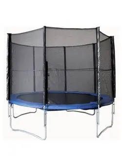 بازی‌های فضای باز و تجهیزات پارک ترامپولین Trampoline With Safety Net 