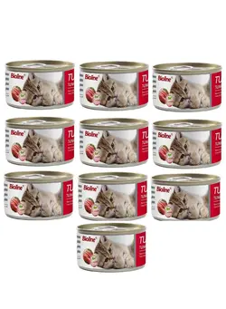 غذا غذای گربه Tuna With Beef Cat Wet Food 10X80g 