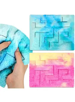 گجت، فیجت و سرگرمی اسپینر 2 Pack Marble Maze Mat Fidget Sensory Tactile Sensory Toys Stress Relief Toys Anxiety Relief Toys Calming Toys For School Classroom Reduce Stress Anxiety Improve Focus (Vivid Style 8.7 X 6.3 Inch) 