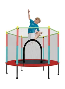 بازی‌های فضای باز و تجهیزات پارک ترامپولین Indoor Trampoline with Protection Net Adult Children Jumping Bed Enclosure Outdoor Trampolines Workout Fitness Equipment 