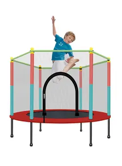 بازی‌های فضای باز و تجهیزات پارک ترامپولین Trampoline Kids Adult Bouncer Baby Children Jumper Bouncers With Guardrail Fitness Thick Spring Anti Skid Shock 