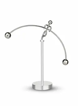 یادگیری و آموزشی سایر Steel Balance Toy Weightlifter Kinetic Art Balancing Decompressive Science Psychology Home Offic Decor Desk 