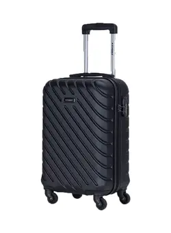 چمدان و ساک مسافرتی چمدان تک Hardside Spinner 4 Wheels Luggage Trolley With Number Lock Black 