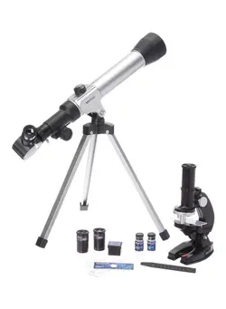 دوربین فیلم‌برداری و عکاسی تلسکوپ و میکروسکوپ Telescope And Microscope Bundle Kit Black 