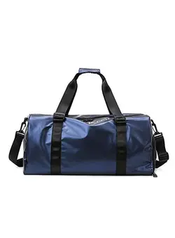 چمدان و ساک مسافرتی ساک مسافرتی TYCOM Gym Bag Sports Bag Fitness Bag Waterproof Pocket for Wet Towels, Travel Duffel Bag for Men and Women With Shoes Compartment (Dark Blue) 