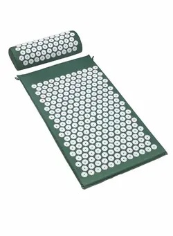 لوازم فیتنس مت و زیرانداز ورزشی Back and Neck Pain Relief Acupressure Mat, Chronic Treatment - Relieves Your Stress of Lower Upper Sciatic Pain, (Green) 