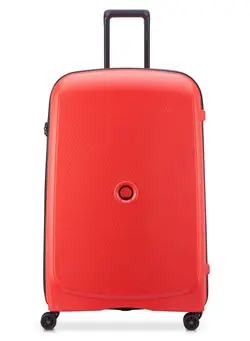 چمدان و ساک مسافرتی چمدان تک Delsey Belmont+ 83cm Hardcase 4 Double Wheel Expandable Cabin Luggage Trolley Faded Red 