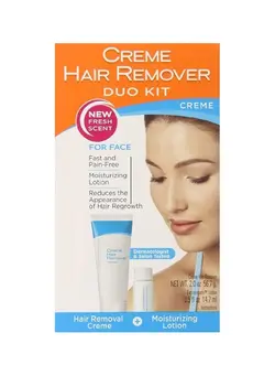 زنانه ژل، لوسیون و کرم اصلاح Hair removal cream set for face upper lip and chin 