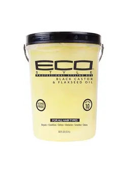 Eco Style Black Castor and Flaxseed Oil Styling Gel - Helps Nourish and  Repair Damaged Hair - Promotes Healthy Scalp - Provides Superior and