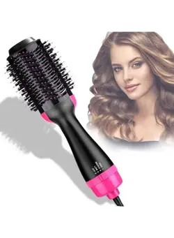 لوازم و مواد فرم‌دهی مو سشوار One Step Professional 3 in 1 Hair Dryer Brush Iron Electric Blower Straightener Styling Tools 