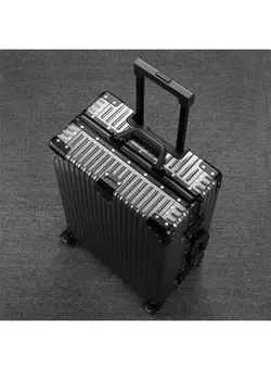 چمدان و ساک مسافرتی چمدان تک Hardcase Travel Suitcase Al-Mg Alloy Luggage Trolley With 4 Spinner Wheel 29 Inch 