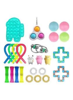 گجت، فیجت و سرگرمی پاپ ایت 25-Pack Stress Reliever Anxiety Relief Sensory Fidget Toys 