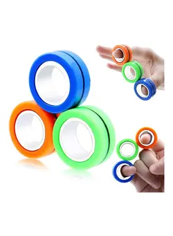 گجت، فیجت و سرگرمی پاپ ایت 3-Piece Magnetic Rings Fidget Spinner Toy 