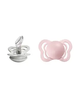 تغذیه و نگهداری کودک پستانک Pacifiers Couture Collection ; Bpa Free Baby Pacifier ; Made In Denmark ; Set Of 2 Blossom;Haze Color Premium Soothers ; Size 0 6 Months 