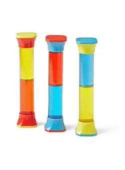 گجت، فیجت و سرگرمی اسپینر Colormix Sensory Fidget Tubes Calming Toys For Kids Occupational Therapy Toys Sensory Play Therapy Toys Stress Relief Toy Comfort Items For Anxiety Calm Down Corner Supplies (Set Of 3) 